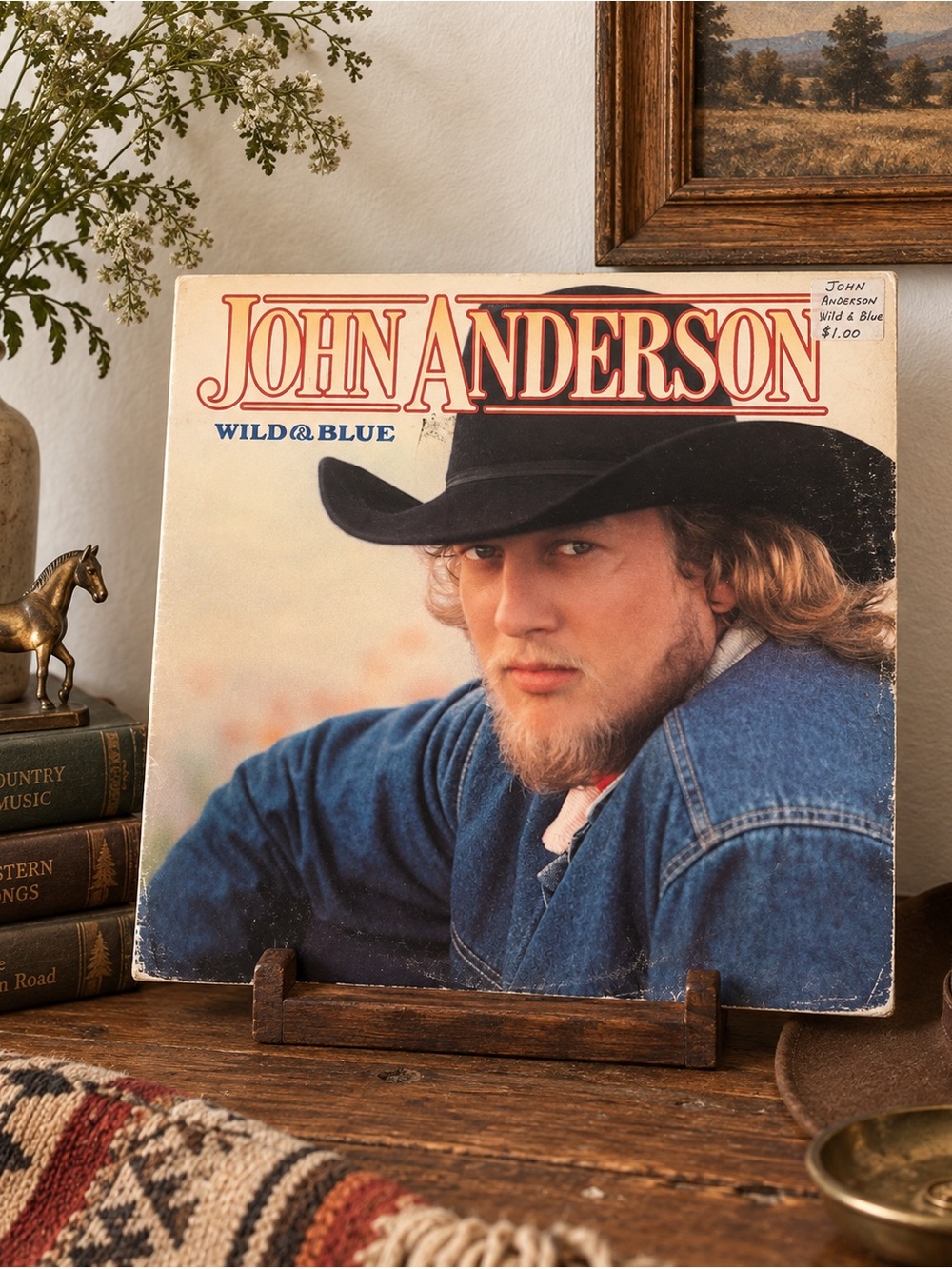 Vintage 1982’ John Anderson Wild & Blue Vinyl